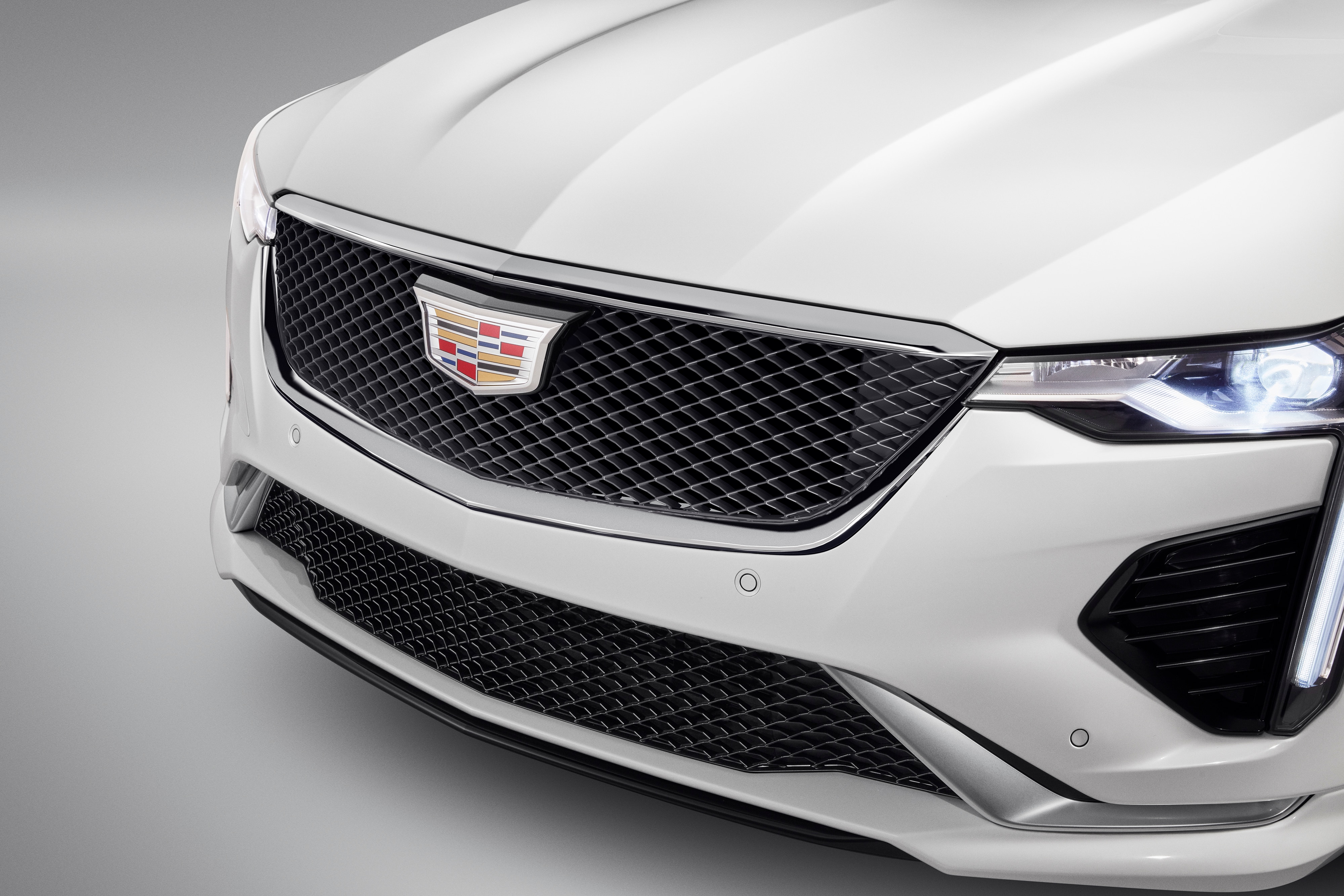 Grille in Gloss Black with Argent Silver Metallic Surround and Cadillac Logo (for Vehicles with HD Surround Vision Camera)