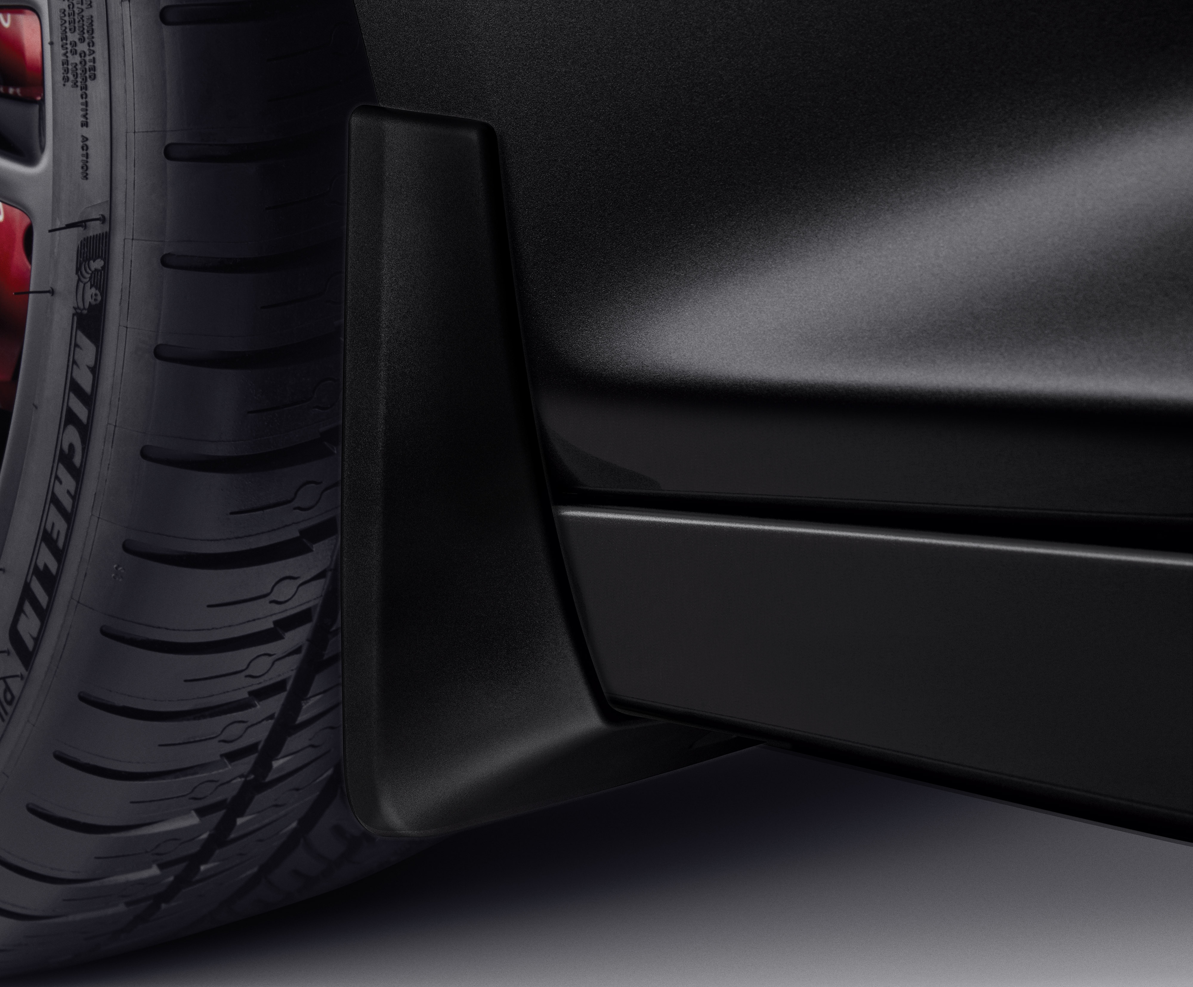 Front Molded Splash Guards in Black Raven
