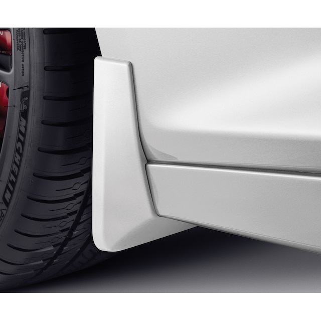 Front Molded Splash Guards in Crystal White Tricoat