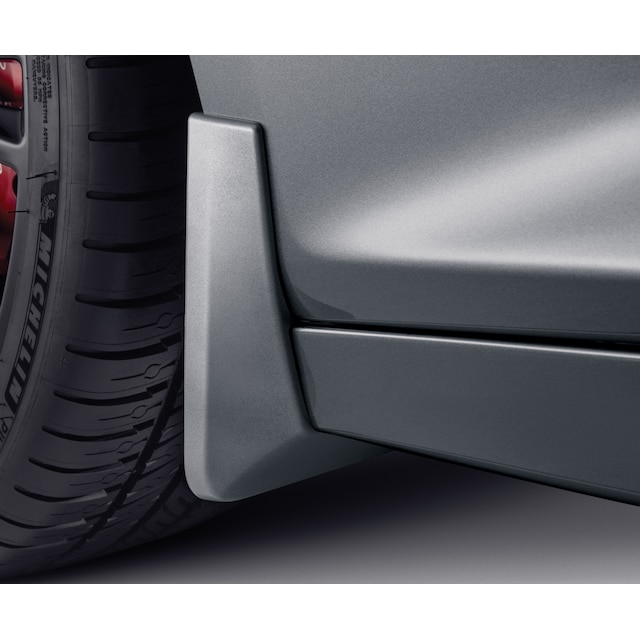 Front Molded Splash Guards in Satin Steel Metallic