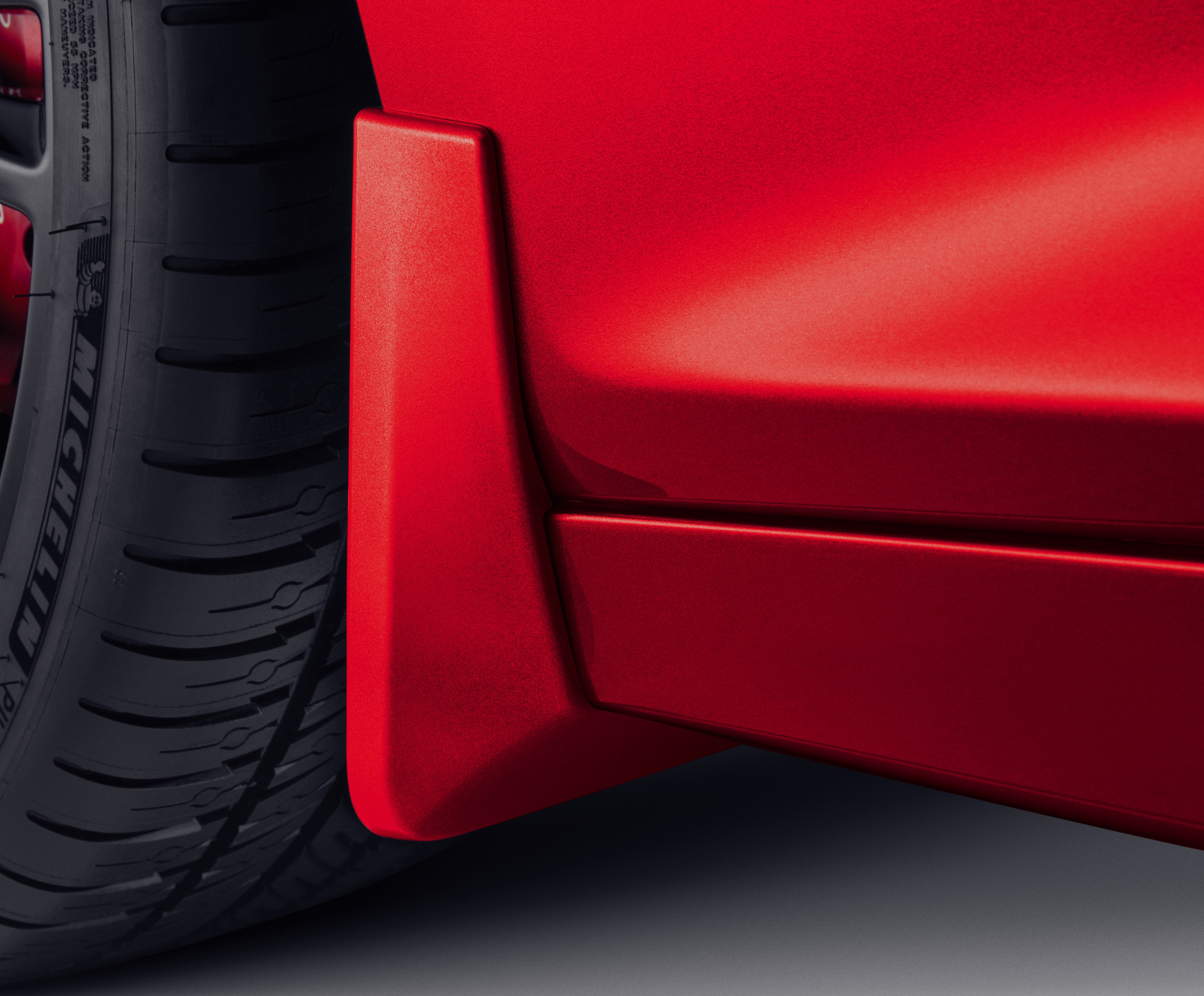 Front Molded Splash Guards in Red Obsession Tintcoat