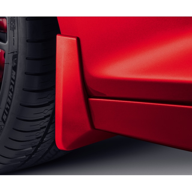 Front Molded Splash Guards in Red Obsession Tintcoat
