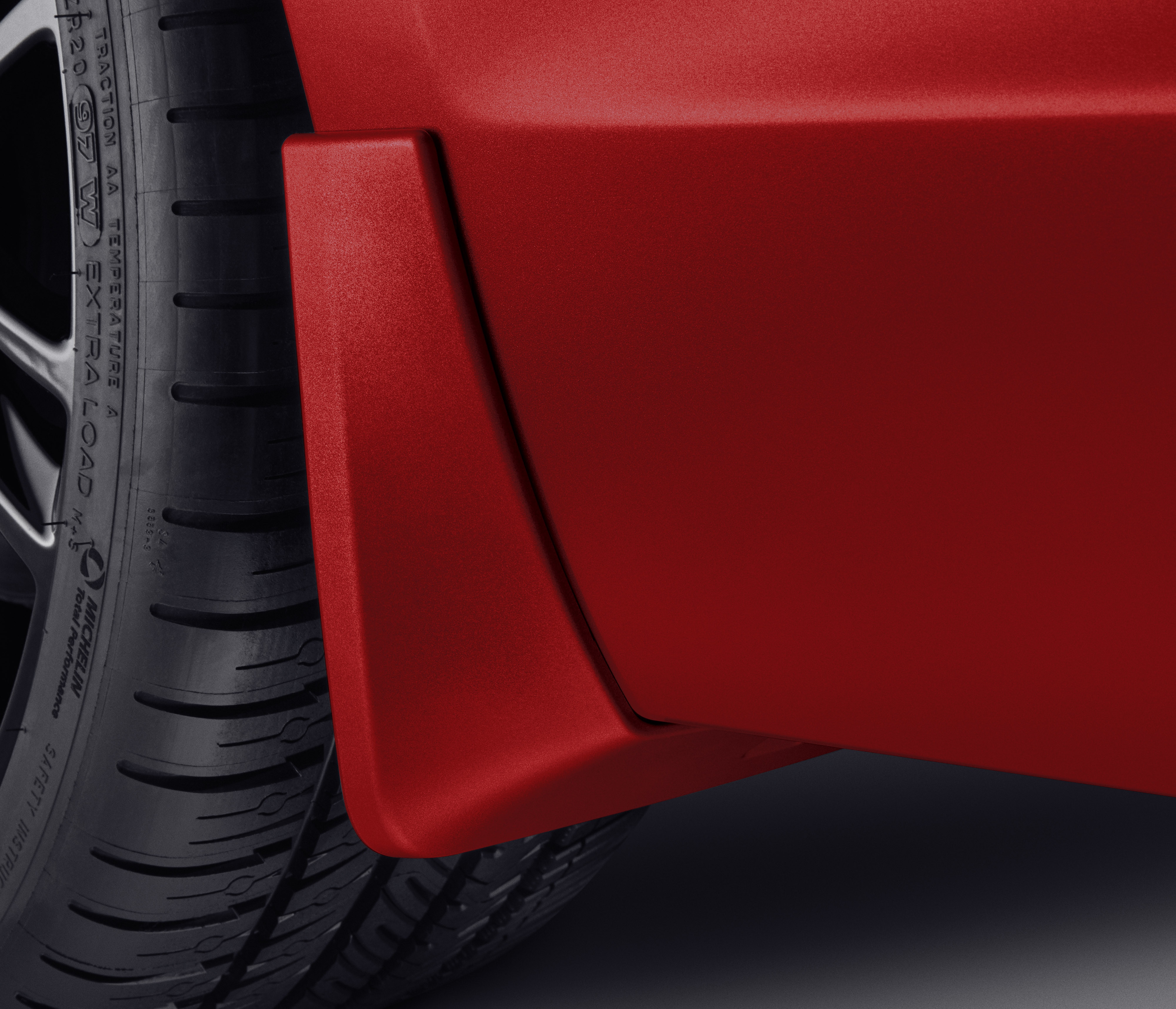 Rear Molded Splash Guards in Infrared Tintcoat
