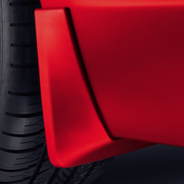 Rear Splash Guards in Red Obsession Tintcoat