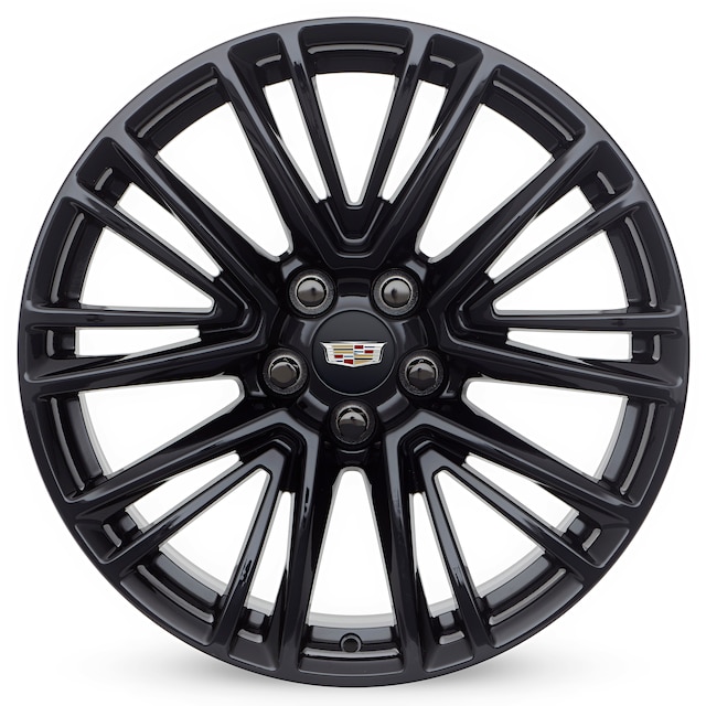 20 x 8.5-Inch 5-Split-Spoke Wheel Package in Gloss Black