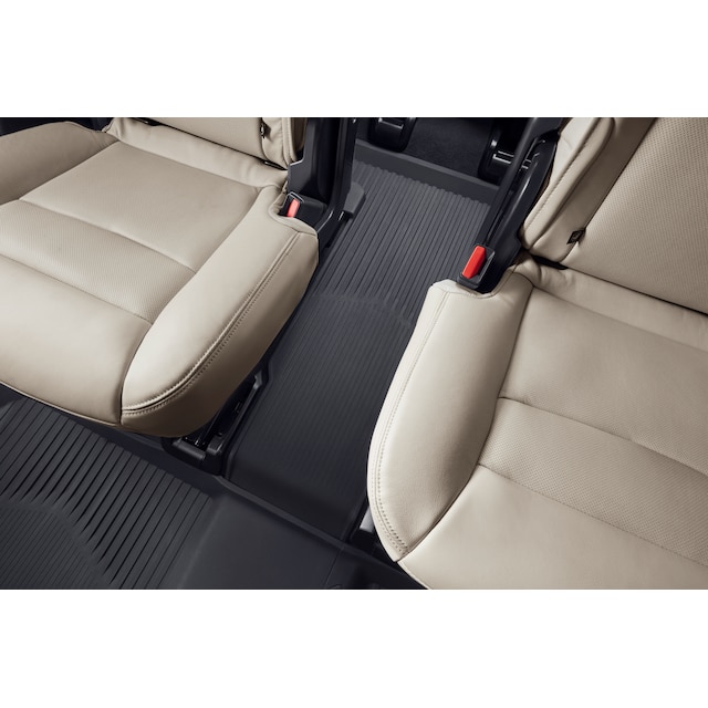 Third-Row One-Piece Premium All-Weather Floor Liner in Jet Black (For models with Second-Row Captain's Chairs)