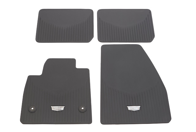 First- and Second-Row Premium Carpeted Floor Mats in Dark Titanium with ...