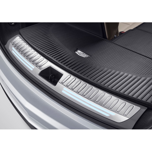 Illuminated Cargo Sill Plate in Titanium
