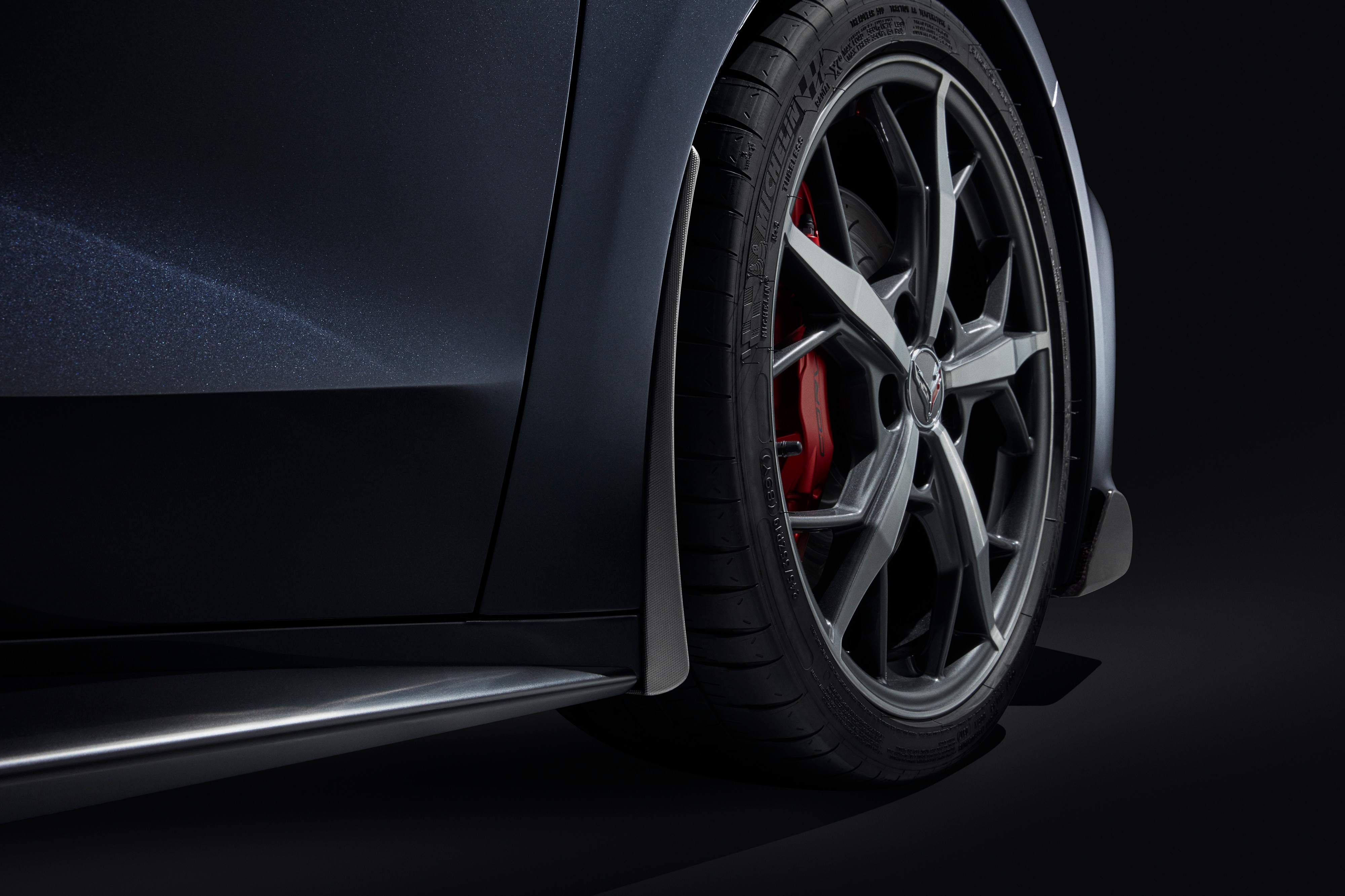 Front Splash Guards in Black