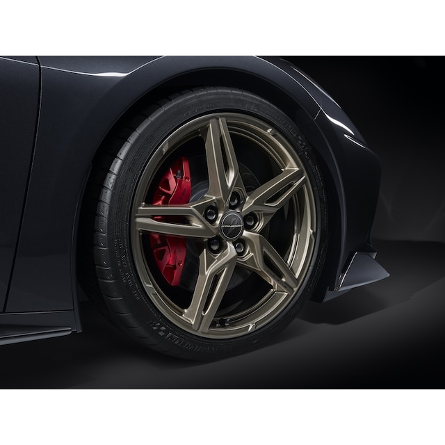 19x8.5-Inch Aluminum 5-Open Spoke Front Wheel in Performance Pewter