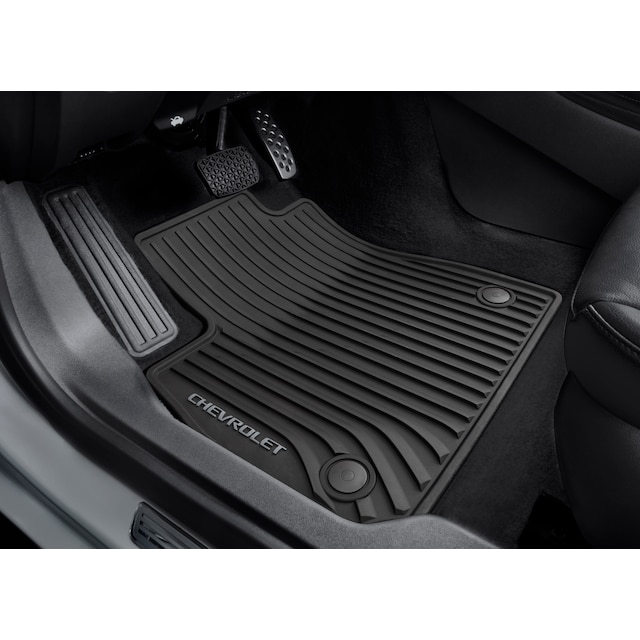 First- and Second-Row All-Weather Floor Mats in Jet Black