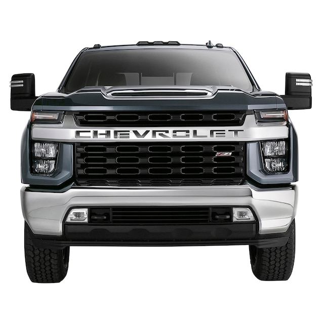 3-D Stamped CHEVROLET Front Grille Lettering in Black Platinum by Putco® - Associated Accessories