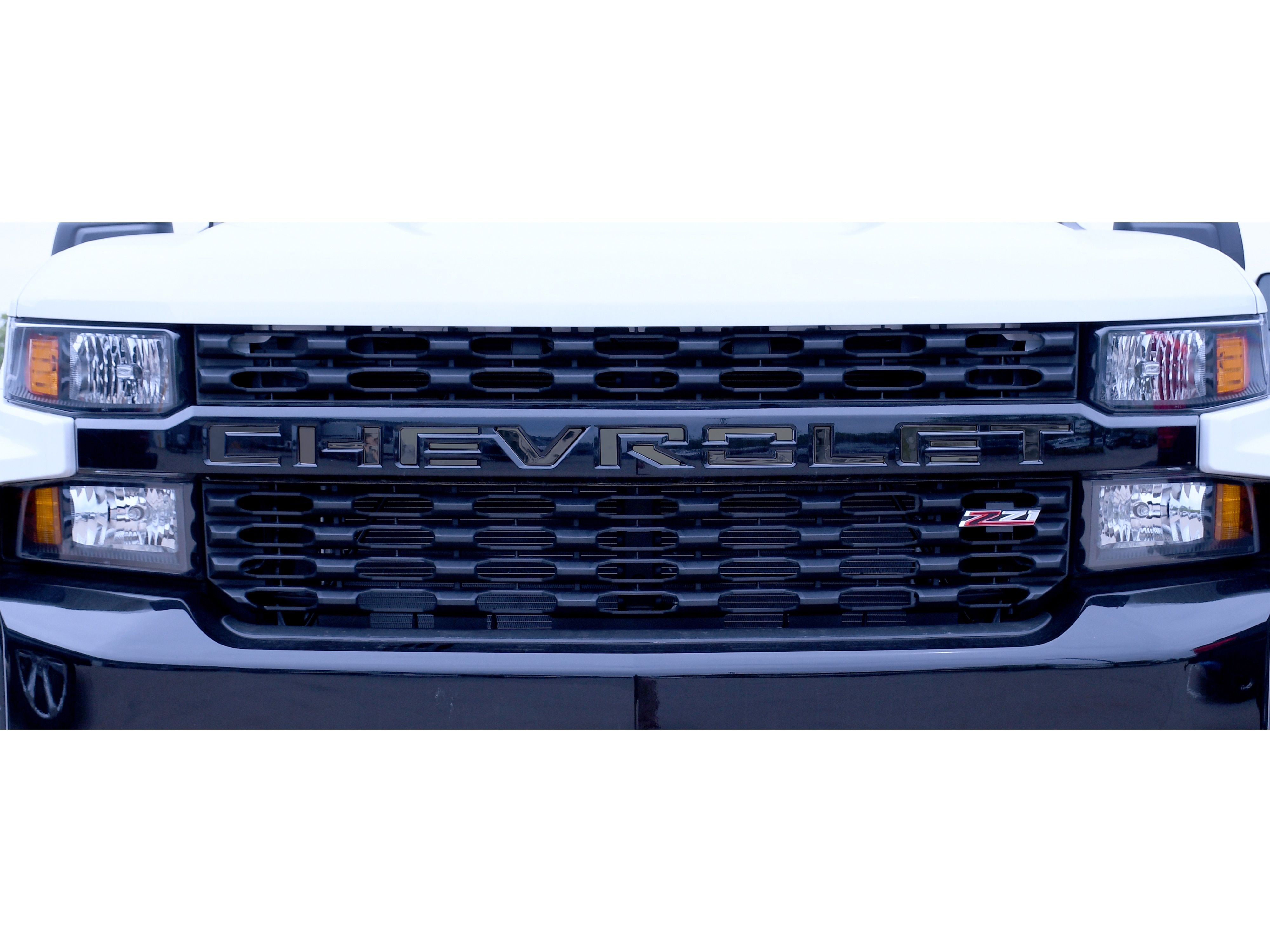 3-D Stamped CHEVROLET Front Grille Lettering in Black Platinum by Putco® - Associated Accessories