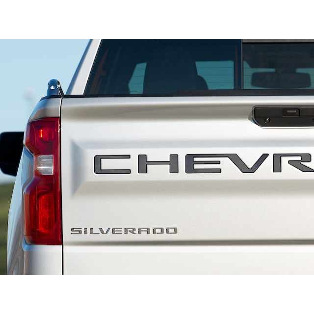 3-D Stamped CHEVROLET Tailgate Lettering in Black Stainless Steel by Putco® - Associated Accessories
