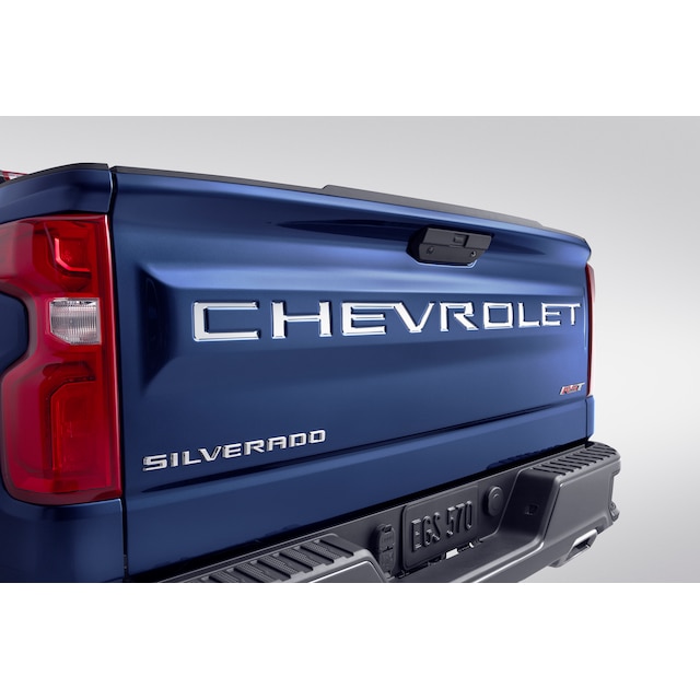 Polished Stainless Steel CHEVROLET Tailgate Lettering by Putco® - Associated Accessories