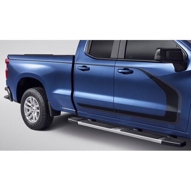 Bodyside Decal Package in Matte Black and Carbon Grey Metallic for Crew Cab Models