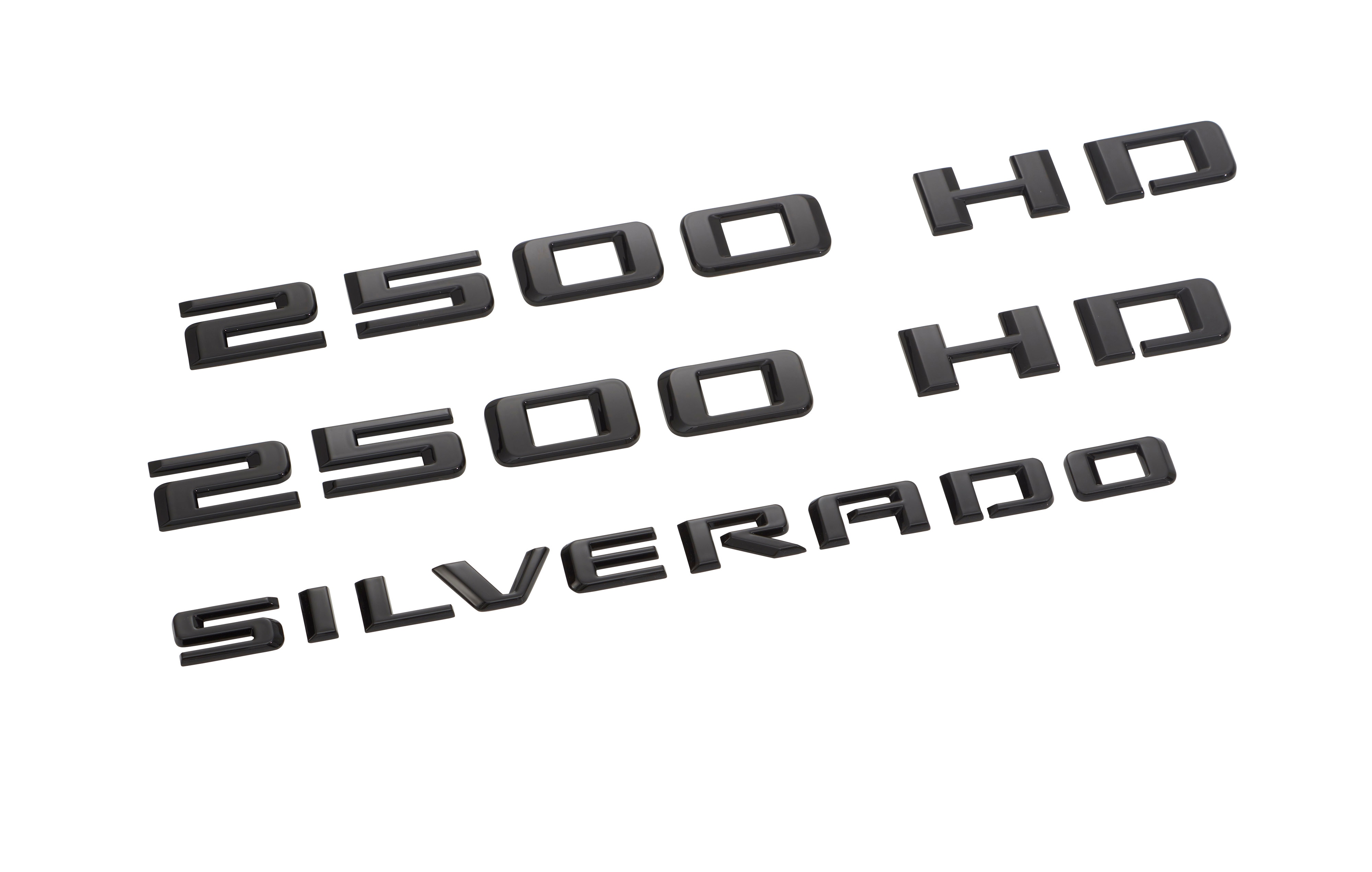 Silverado 2500 HD Emblems in Black