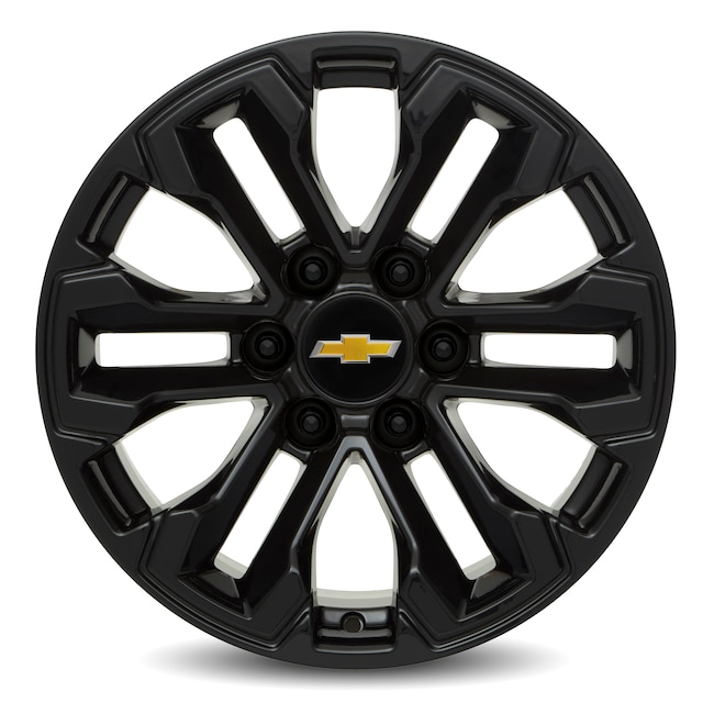 18x8.5-Inch Aluminum Multi-Spoke Wheel in High Gloss Black