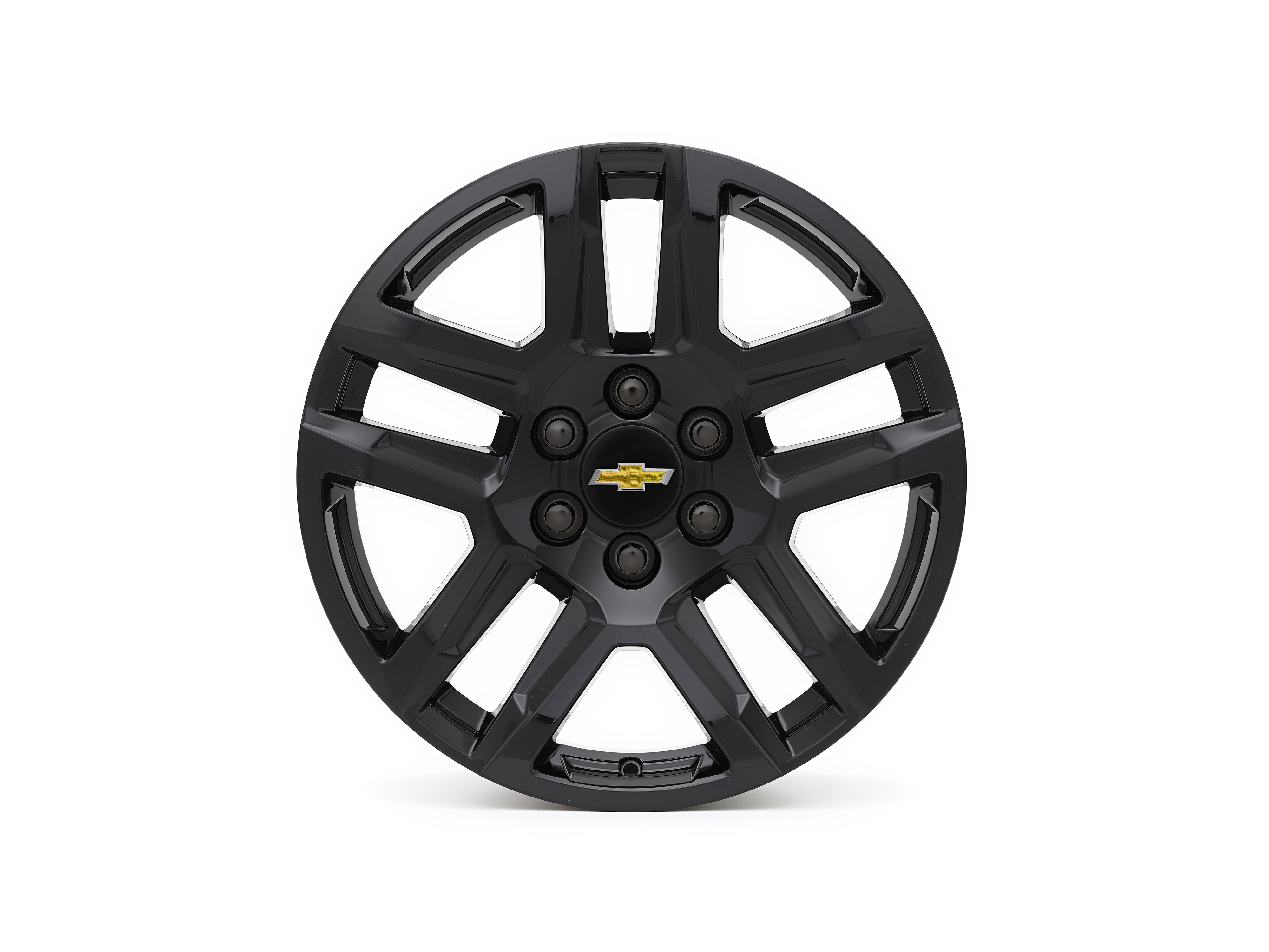 20x9-Inch Aluminum 5-Split-Spoke Wheel in High Gloss Black