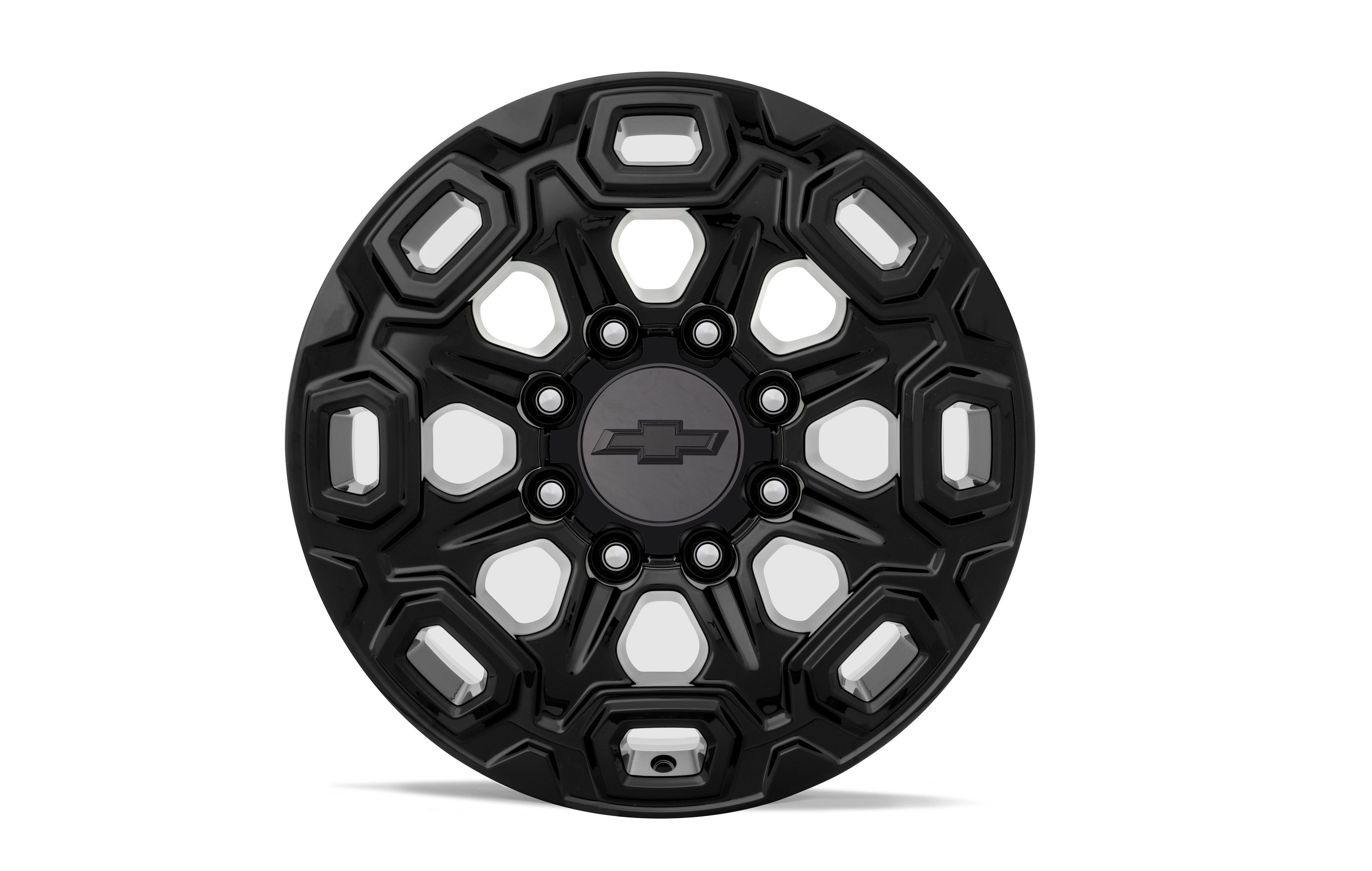 20x8.5-Inch Aluminum Multi-Spoke Wheel in High Gloss Black