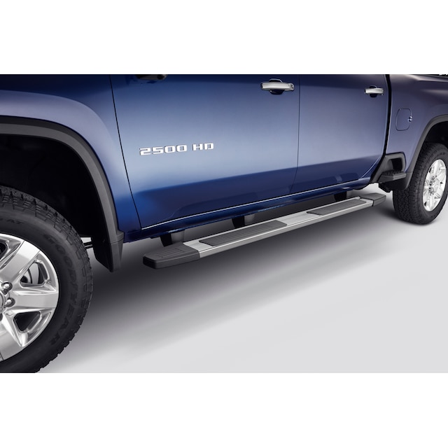 Double Cab 6-Inch Rectangular Assist Steps in Chrome