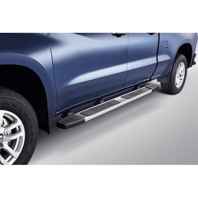 Double Cab 6-Inch Rectangular Assist Steps in Chrome