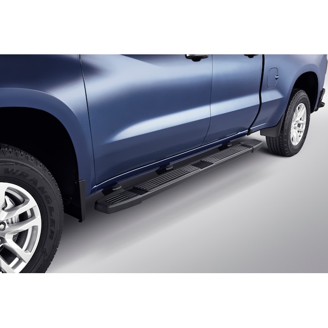 Double Cab 6-Inch Rectangular Assist Steps in Black