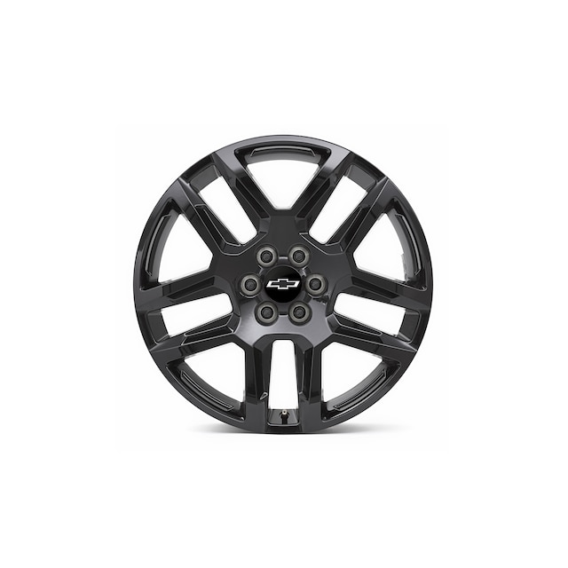 20x8-Inch Aluminum 5-Split-Spoke Wheel in Gloss Black
