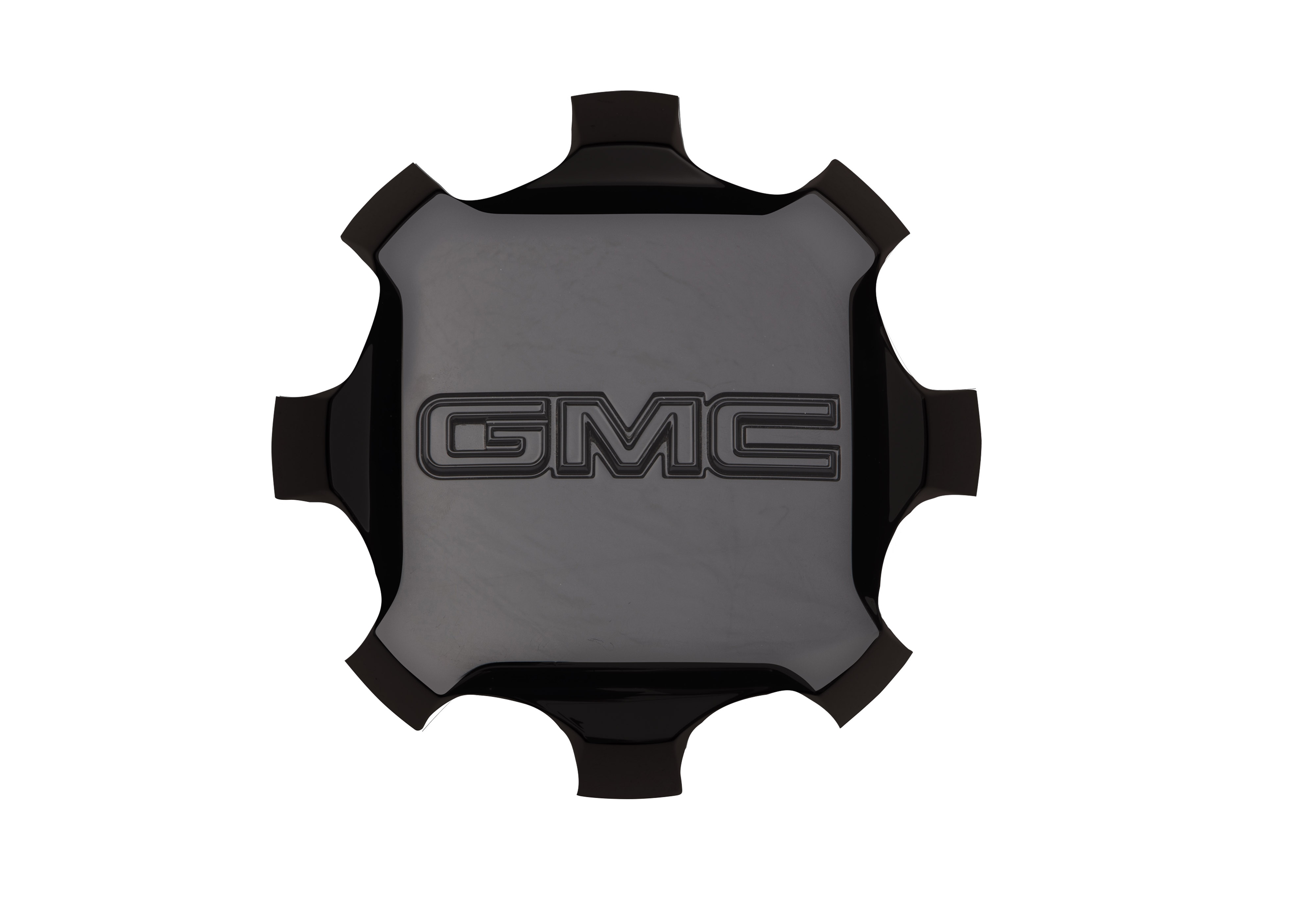 Center Cap in Black with Black GMC Logo