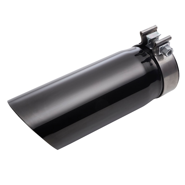 6.0L or 6.6L Black Chrome Single-Outlet Exhaust Tip