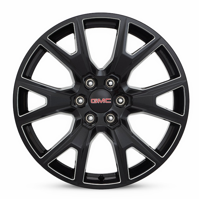 22 x 9-Inch 6-Split-Spoke Wheel Package in Carbon Flash Metallic with Selective Machining