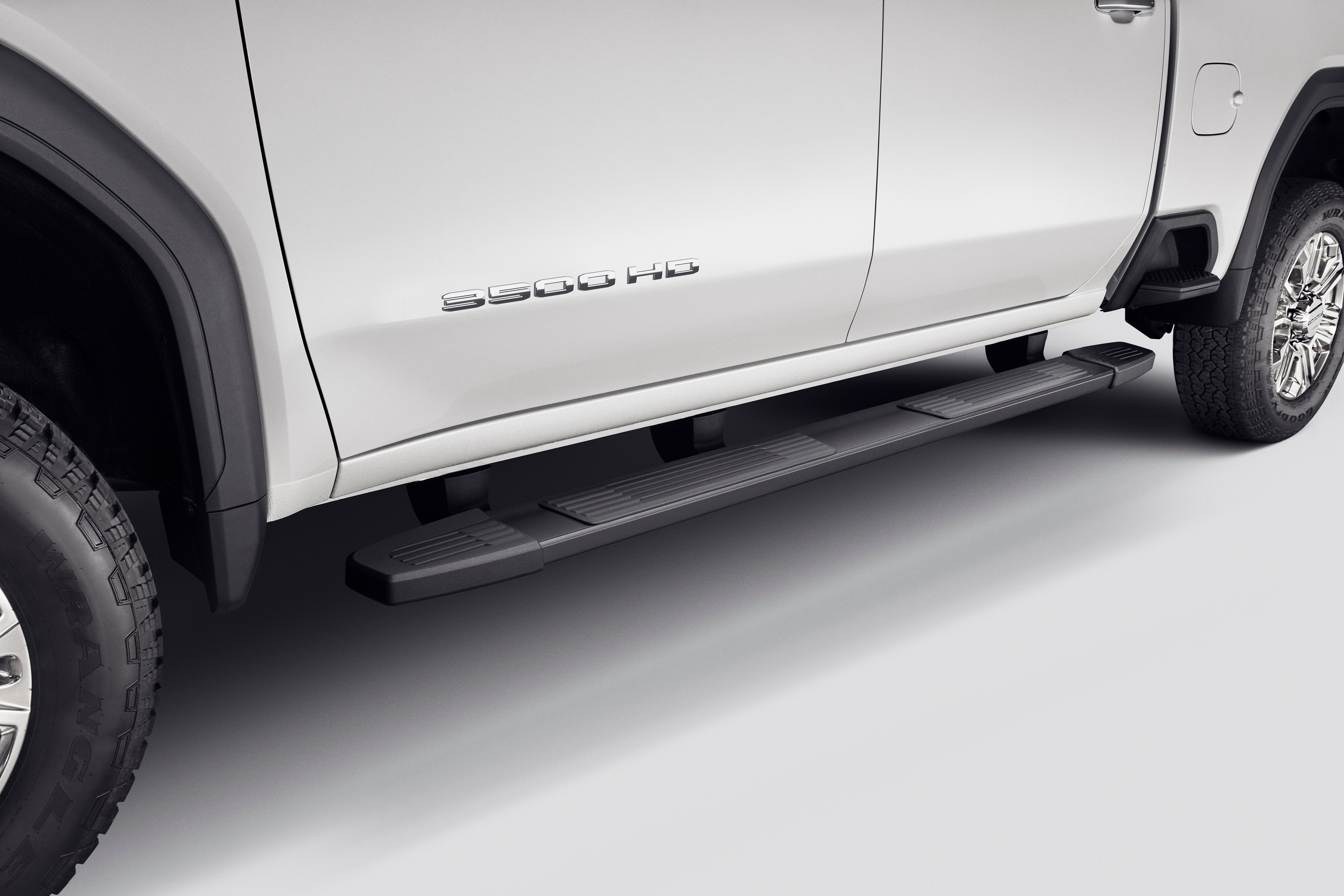 Double Cab 6-Inch Rectangular Assist Steps in Black