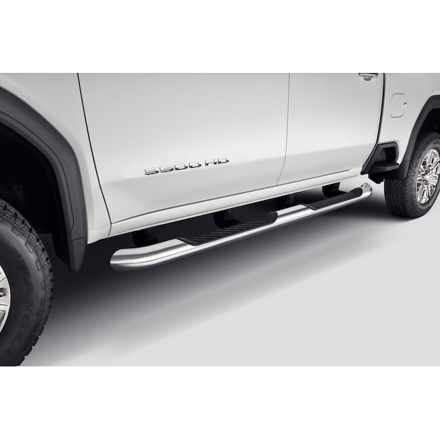 Crew Cab 4-Inch Round Assist Steps in Chrome