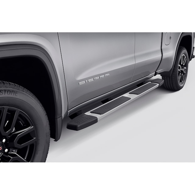 Double Cab 6-Inch Rectangular Assist Steps in Chrome