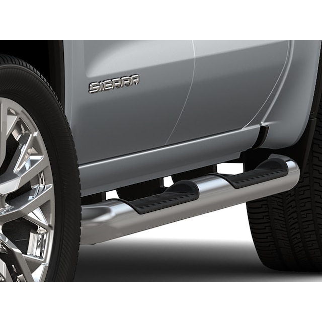 Regular Cab 4-Inch Round Assist Steps in Chrome