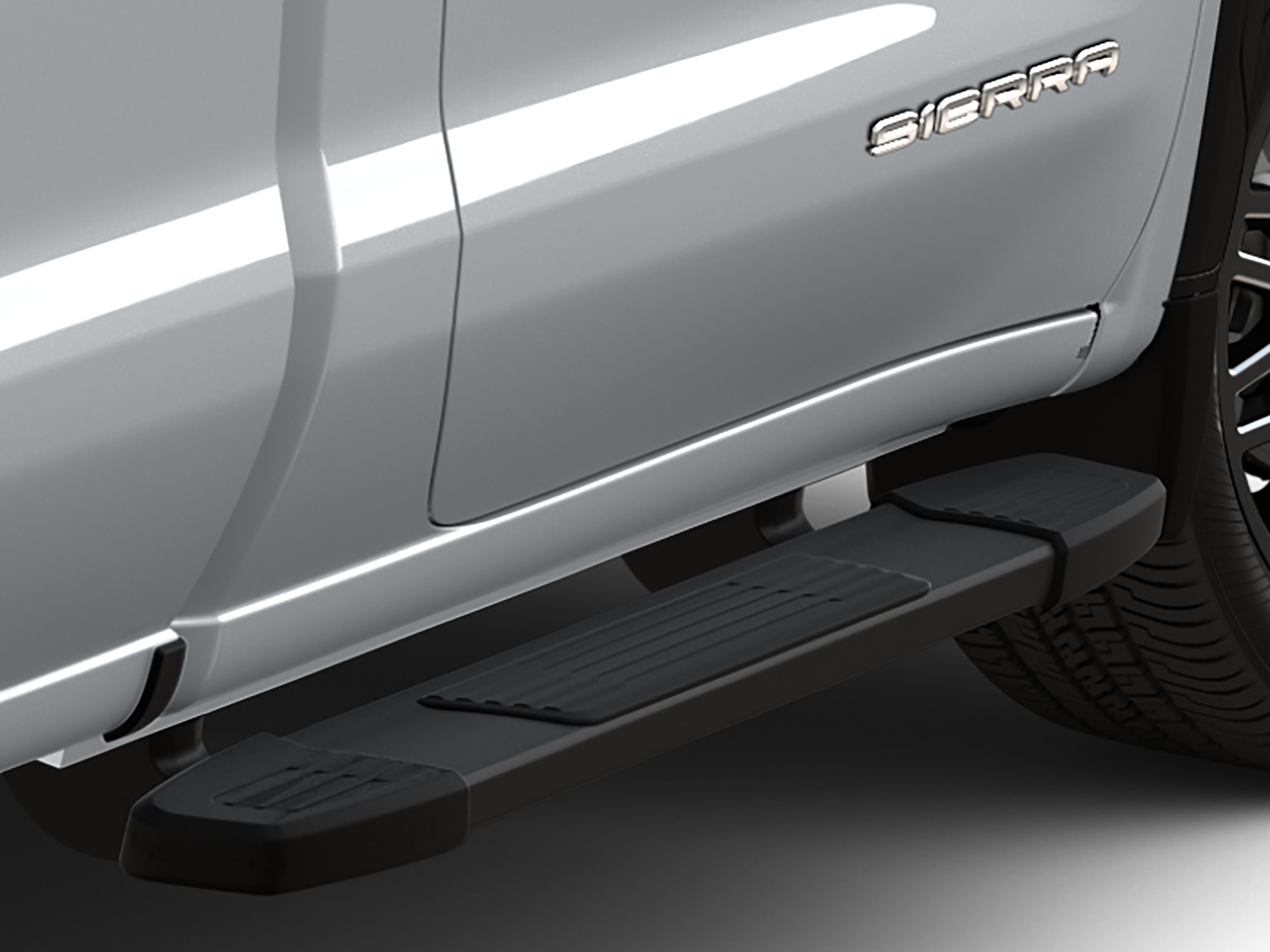 Regular Cab 6-Inch Rectangular Assist Steps in Black