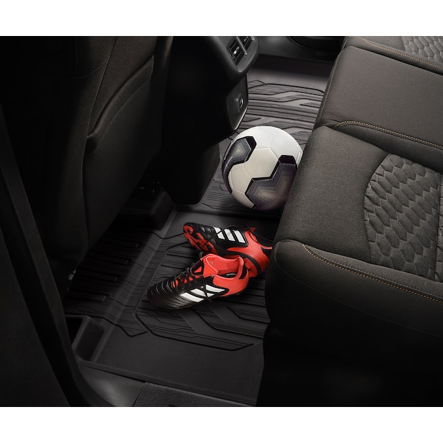Second-Row Interlocking Floor Liner in Jet Black