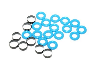 GM Genuine Parts Fuel Injector O-Ring Kit with 8 Bushings and 16 O-Rings