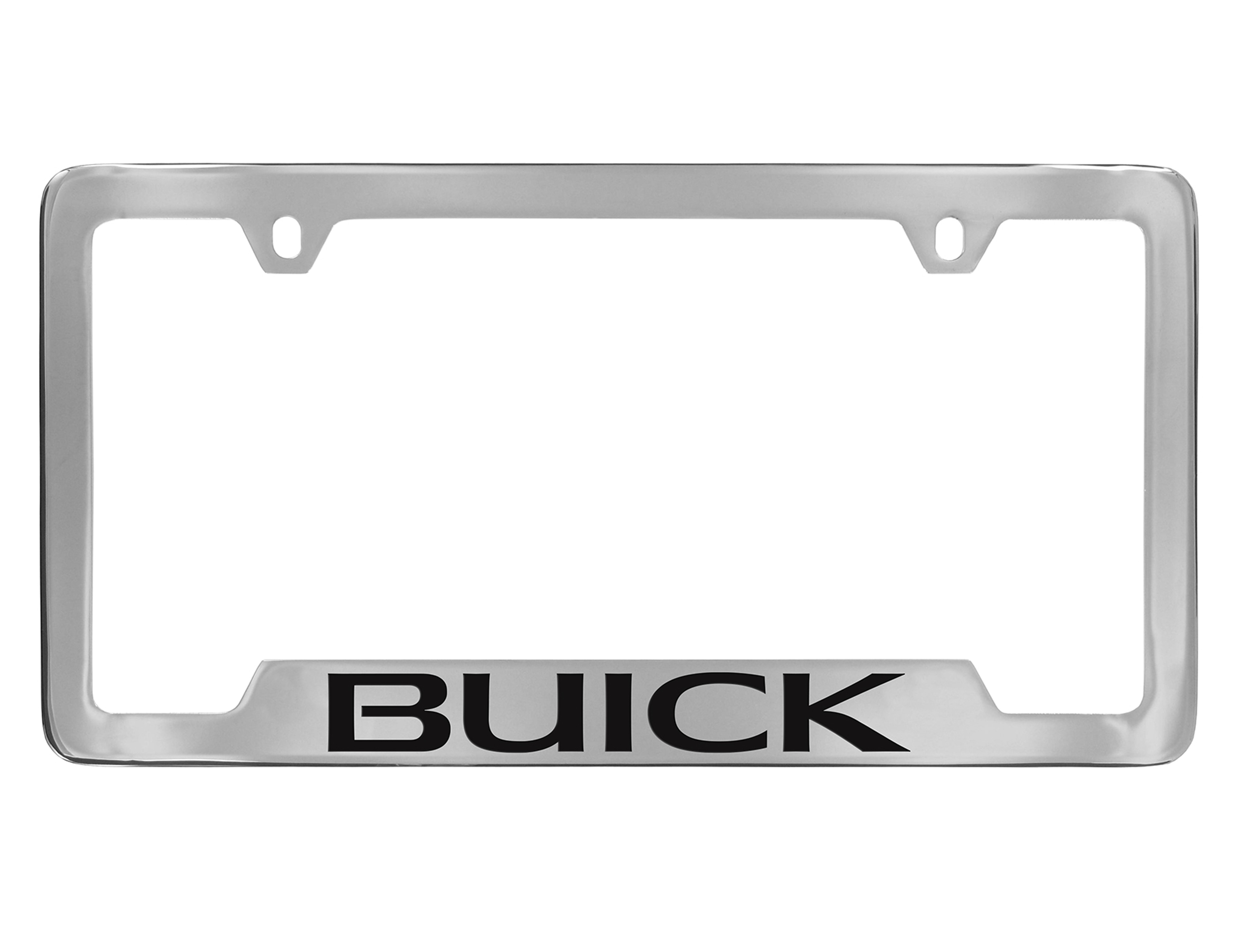 License Plate Frame by Baron & Baron® in Chrome with Buick Script - Associated Accessories