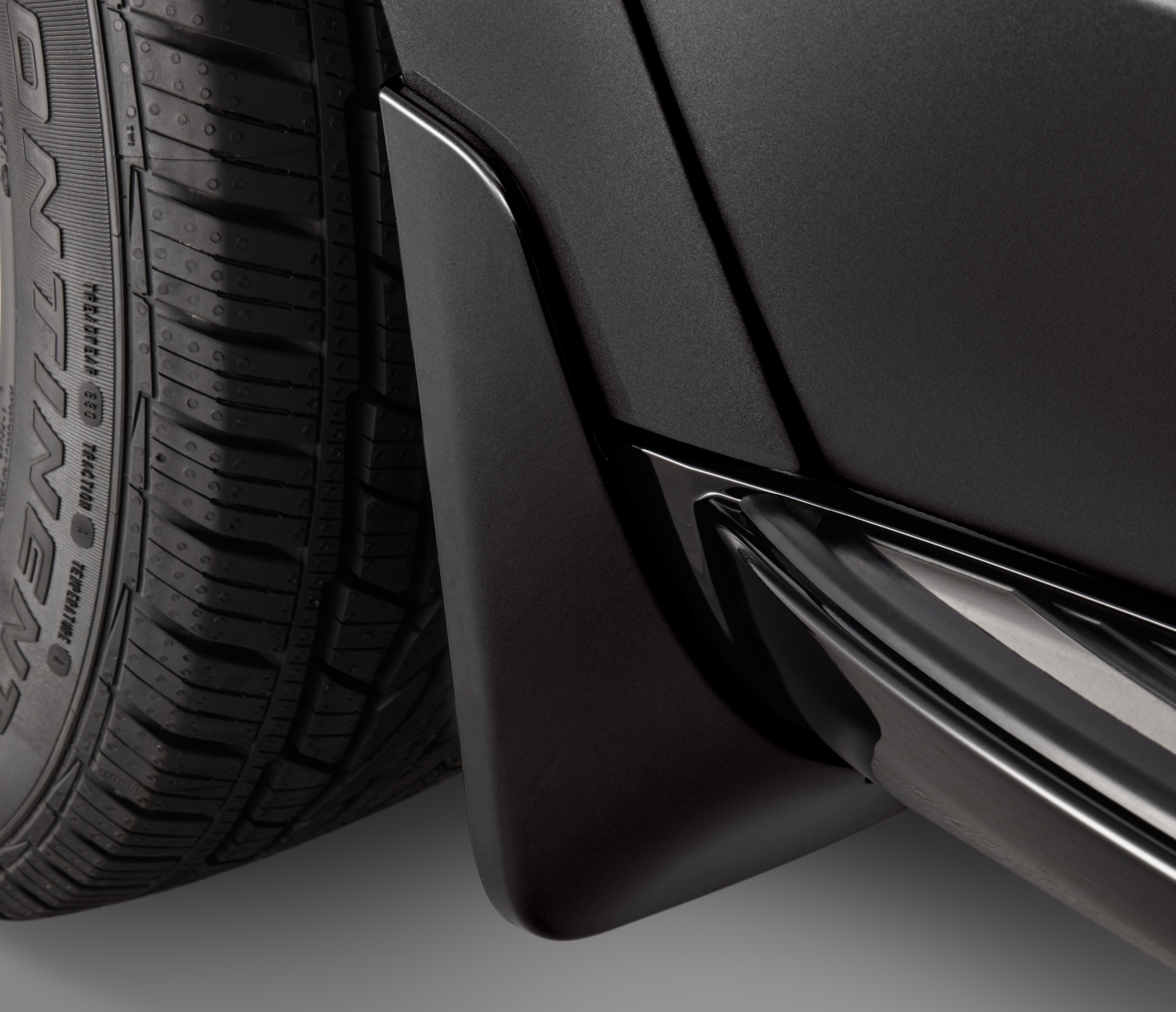 Front Splash Guards in Pitch Dark Night