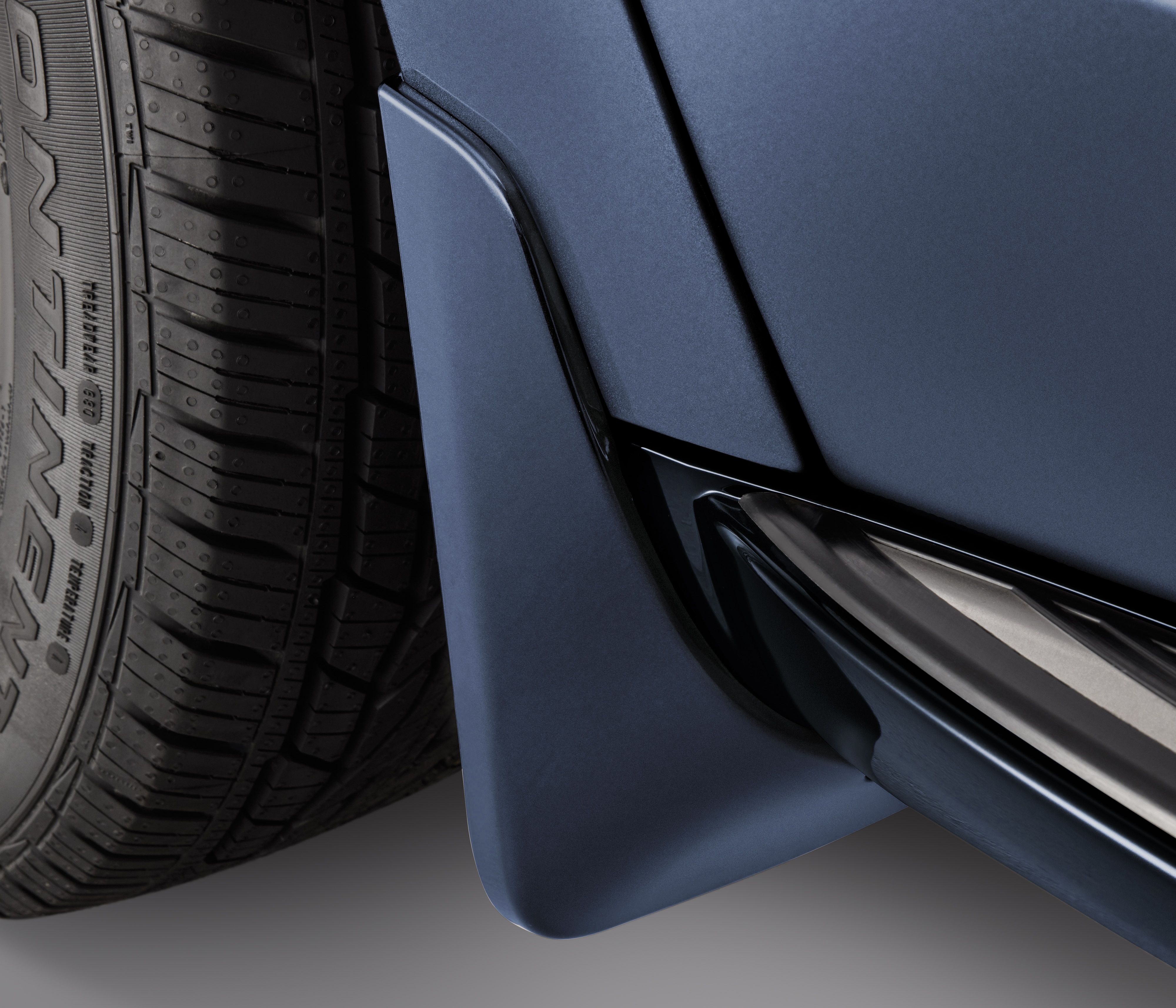 Front Splash Guards in Emperor Blue Metallic