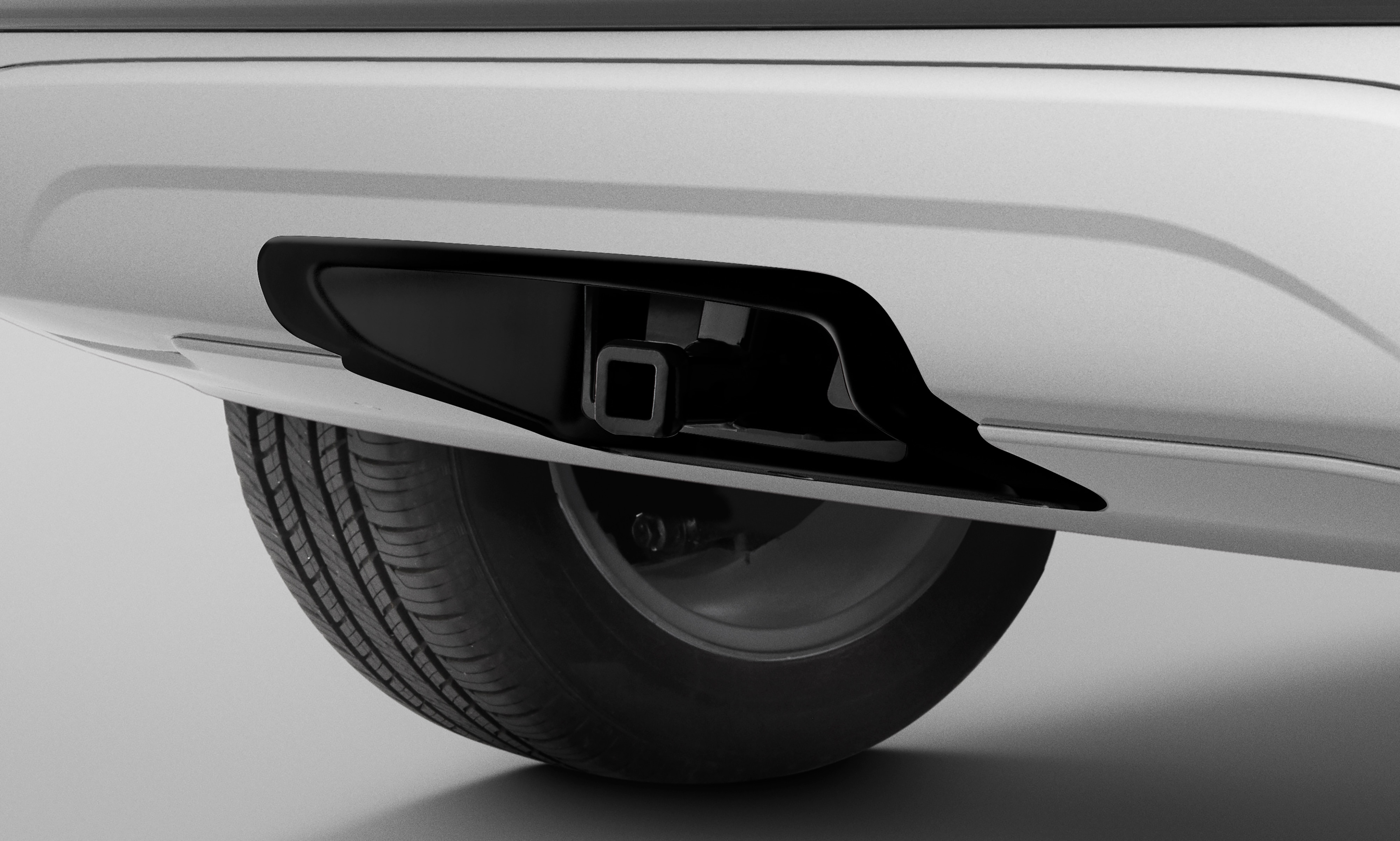Trailer Hitch Trim Bezel in Black