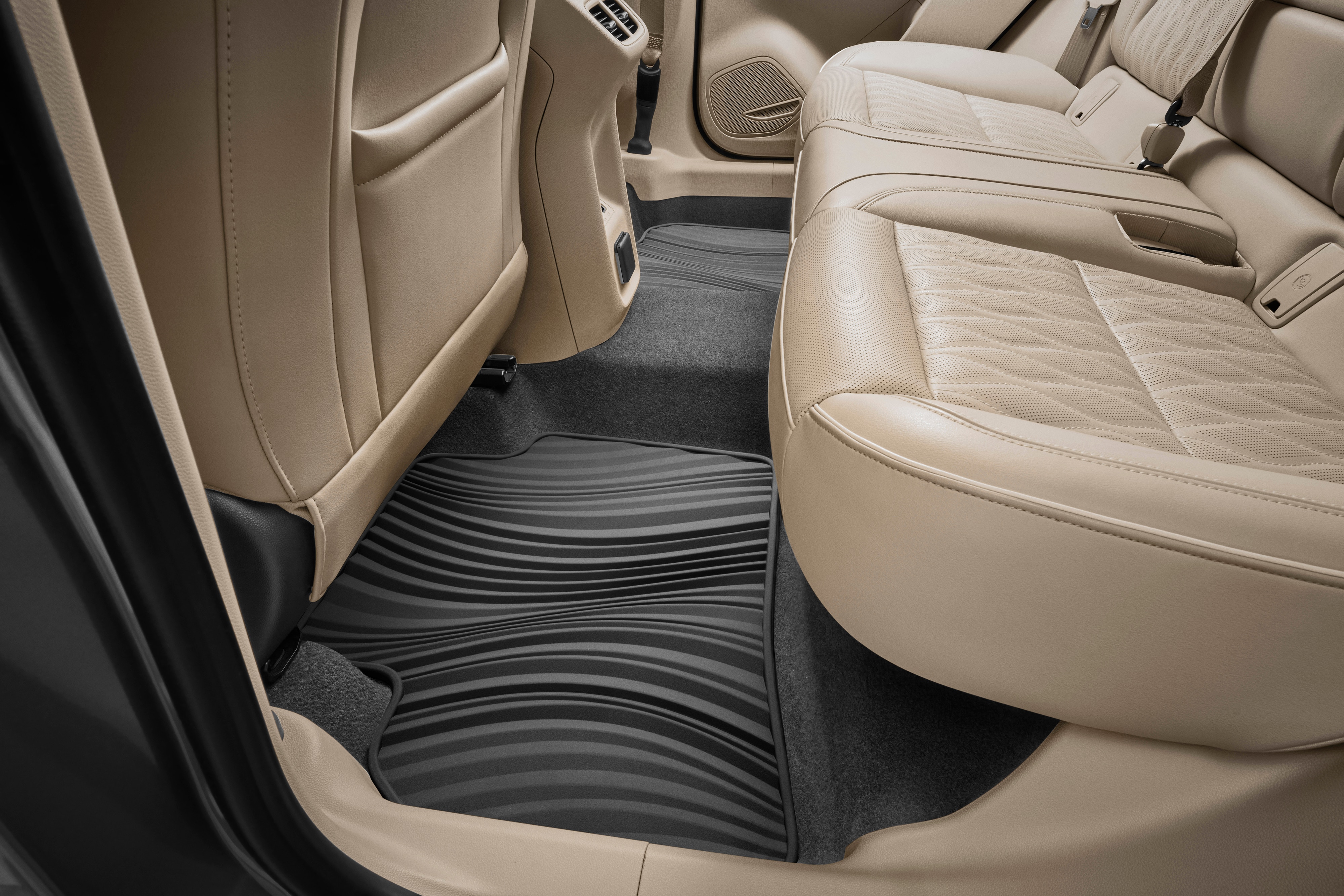Second-Row Premium All-Weather Floor Mats in Ebony