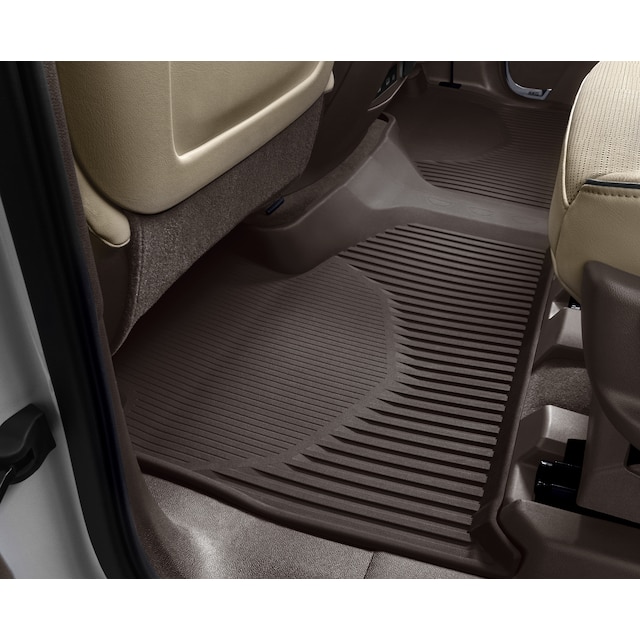 Second-Row Interlocking Premium All-Weather Floor Liner in Very Dark Atmosphere