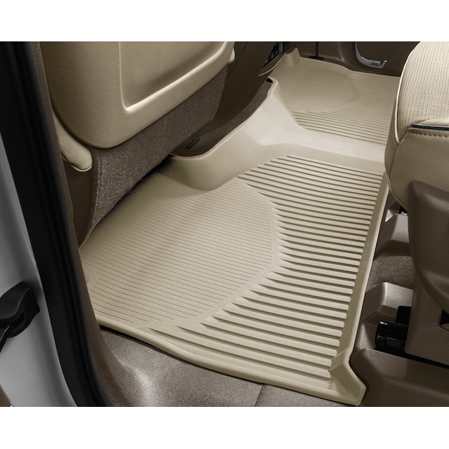 Second-Row Interlocking Premium All-Weather Floor Liner in Whisper Beige