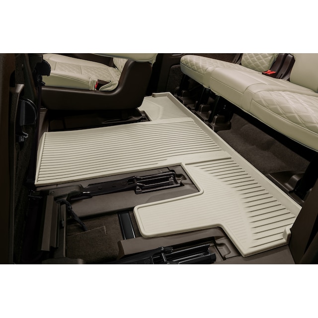Third-Row Interlocking Premium All-Weather Floor Liner in Whisper Beige (for Models with Second-Row Captain's Chairs)