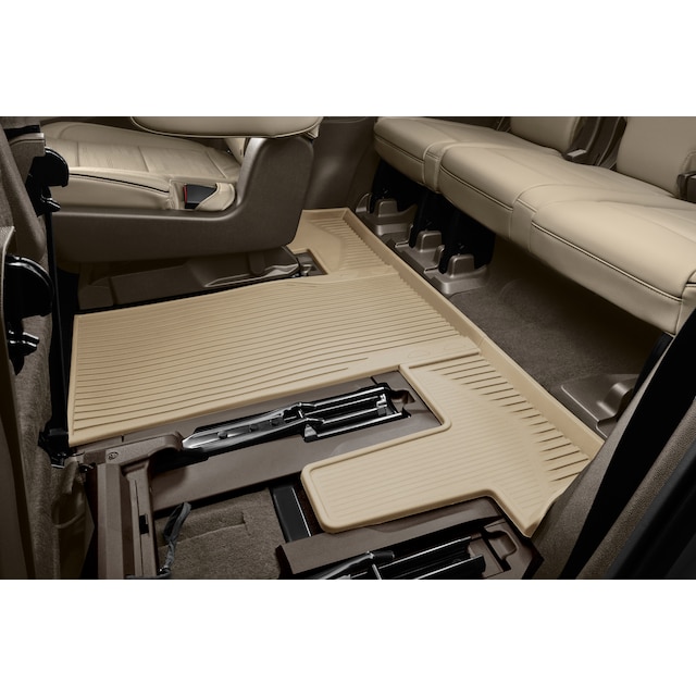 Third-Row Interlocking Premium All-Weather Floor Liner in Parchment (for Models with Second-Row Captain's Chairs)
