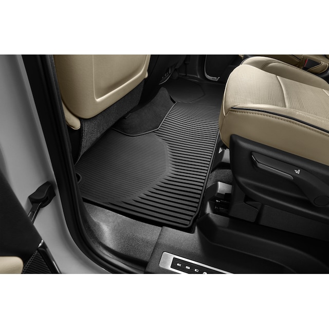 Second-Row One-Piece Premium All-Weather Floor Mat in Jet Black