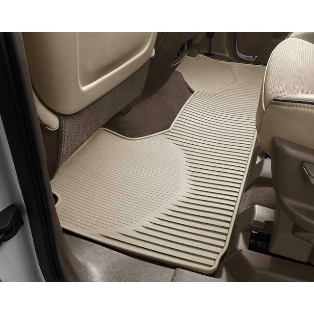 Second-Row One-Piece Premium All-Weather Floor Mat in Whisper Beige