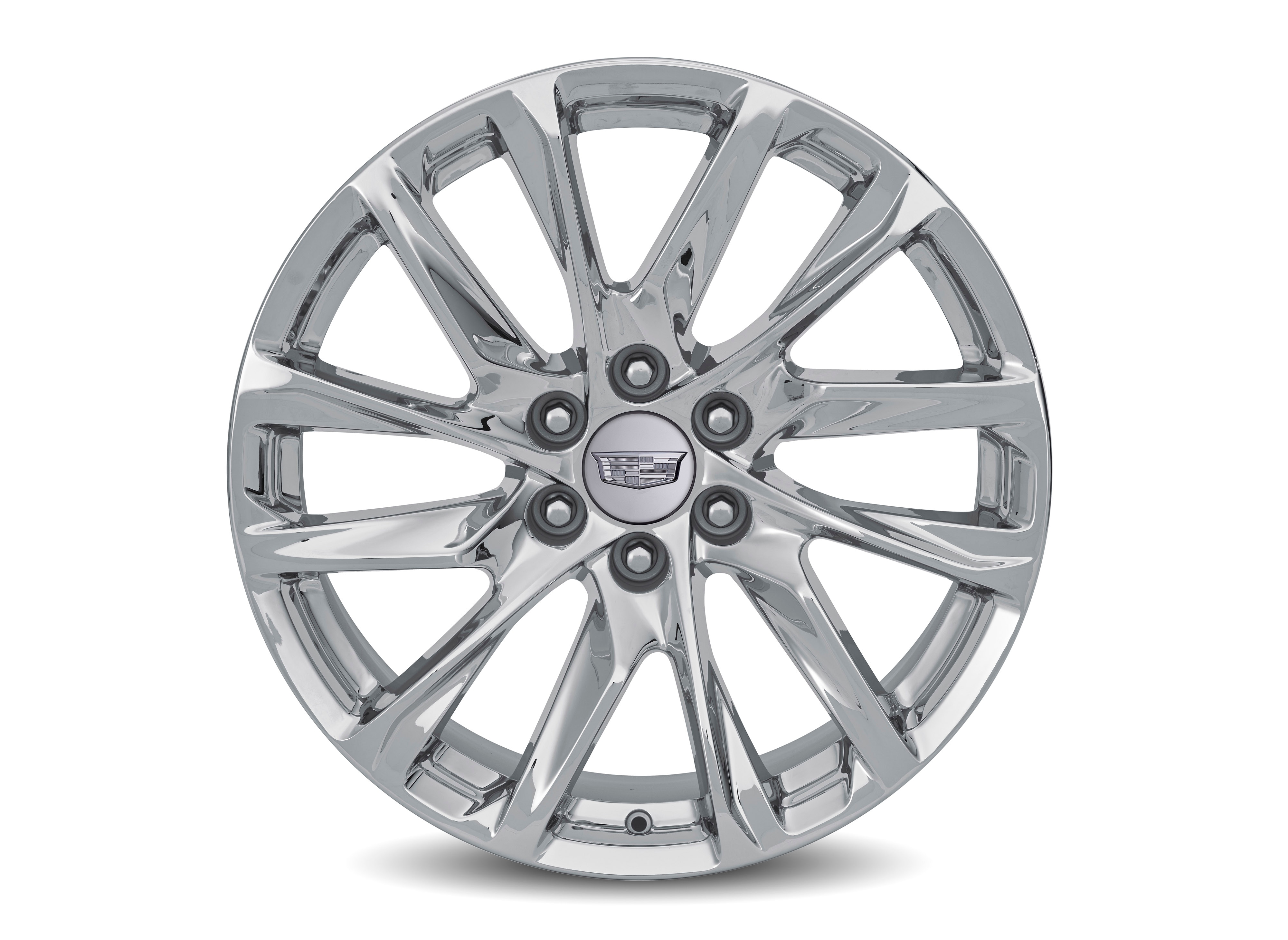 22x9-Inch Aluminum 12-Spoke Wheel in Chrome | 84453003 | Cadillac